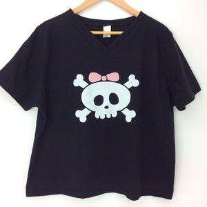Women's V Neck/ Short Sleeve Tee Shirt